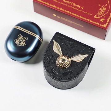 Бездротова bluetooth гарнітура Xiaomi Redmi Buds 4 Special Edition featuring Harry Potter, спеціальна лімітована тематична серія Harry Potter, 2137E1, внутрішньоканальний, IP54, SBC / AAC, bluetooth 5.2, подвійний мікрофон із системою активного шумозаглушення до 35 дБ, 3 режими шумозаглушення, 2 режими прозорості, сенсорне керування, USB Type-C, люксове фабричне паковання, Київ, Киев