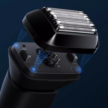 Блок бритвенных головок для электробритвы Xiaomi Mijia 5-Blade Electric Shaver, модель MSWT501 для модели бритвы MSW501, 5-элементная плавающая режущая головка, 5 независимых плавающих лезвий из медицинской нержавеющей стали, лезвия трёх видов для разного типа волос, магнитное крепление режущей головки к корпусу, сухое бритьё и влажное бритьё, влагозащита по стандарту IPX7 (можно мыть под струёй воды), Киев