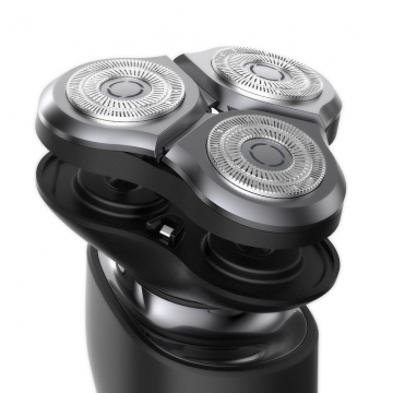 Блок лез для електробритв Xiaomi MiJia Electric Shaver S300, S500, S500C модель MJTXDDT01SKS, змінний блок із трьох плаваючіх головок, магнітне кріплення блока головок до корпусу, 45 лез, система подвійних, сухе гоління і вологе гоління (з використанням піни або гелю), вологозахист IPX7 (можна мити під струменем води), леза виробництва компанії JFE (Японія), допоміжне лезо виробництва компанії Sandvik (Швеція), Київ, Киев