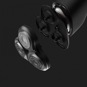 Блок лез для електробритв Xiaomi MiJia Electric Shaver S300, S500, S500C модель MJTXDDT01SKS, змінний блок із трьох плаваючіх головок, магнітне кріплення блока головок до корпусу, 45 лез, система подвійних, сухе гоління і вологе гоління (з використанням піни або гелю), вологозахист IPX7 (можна мити під струменем води), леза виробництва компанії JFE (Японія), допоміжне лезо виробництва компанії Sandvik (Швеція), Київ, Киев