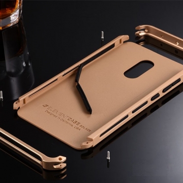 Чехол Element Case Solace для смартфона Xiaomi RedMi Note 4X, корпус из поликарбоната, алюминиевые накладки, бампер состоит из трёх частей, скрученных четырьмя винтиками, в комплект входит отвёртка и 2 запасных винтика, резиновые прокладки на внутренней поверхности рамы для защиты корпуса смартфона со встроенными кнопками регулировки громкости и включения / выключения, фабричная упаковка, Киев