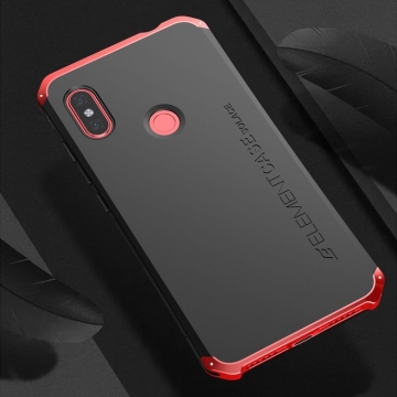 Чехол Element Case Solace для смартфона Xiaomi RedMi Note 6 Pro, противоударный бампер, корпус из поликарбоната, алюминиевые накладки, бампер состоит из трёх частей, скрученных четырьмя винтиками, в комплект входит отвёртка и 2 запасных винтика, резиновые прокладки на внутренней поверхности рамы для защиты корпуса смартфона со встроенными кнопками регулировки громкости и включения / выключения, фабричная упаковка, Киев