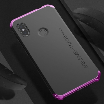 Чехол Element Case Solace для смартфона Xiaomi RedMi Note 6 Pro, противоударный бампер, корпус из поликарбоната, алюминиевые накладки, бампер состоит из трёх частей, скрученных четырьмя винтиками, в комплект входит отвёртка и 2 запасных винтика, резиновые прокладки на внутренней поверхности рамы для защиты корпуса смартфона со встроенными кнопками регулировки громкости и включения / выключения, фабричная упаковка, Киев