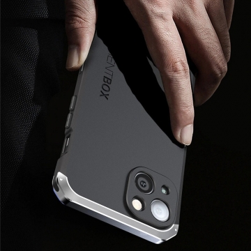 Чехол Element Case Solace (Element Box) для смартфона iPhone 13, противоударный бампер, корпус из поликарбоната, алюминиевые накладки, бампер состоит из трёх частей, скрученных четырьмя винтиками, в комплект входит отвёртка и 2 запасных винтика, резиновые прокладки на внутренней поверхности рамы для защиты корпуса смартфона, встроенные кнопки регулировки громкости, двойное отверстие для крепления ремешка, фабричная упаковка, Киев