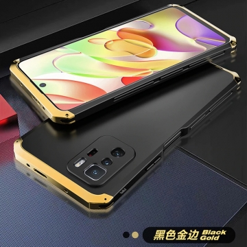 Чехол Element Case Solace Element Box для смартфона Xiaomi Poco X3 GT / Xiaomi Redmi Note 10 Pro 5G (China), противоударный бампер, корпус из поликарбоната, алюминиевые накладки, бампер состоит из трёх частей, скрученных четырьмя винтиками, в комплект входит отвёртка и 2 запасных винтика, резиновые прокладки на внутренней поверхности рамы для защиты корпуса смартфона со встроенными кнопками регулировки громкости и включения / выключения, фабричная упаковка, Киев