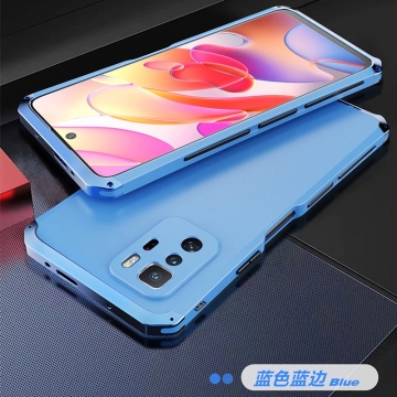 Чехол Element Case Solace Element Box для смартфона Xiaomi Poco X3 GT / Xiaomi Redmi Note 10 Pro 5G (China), противоударный бампер, корпус из поликарбоната, алюминиевые накладки, бампер состоит из трёх частей, скрученных четырьмя винтиками, в комплект входит отвёртка и 2 запасных винтика, резиновые прокладки на внутренней поверхности рамы для защиты корпуса смартфона со встроенными кнопками регулировки громкости и включения / выключения, фабричная упаковка, Киев