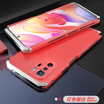 Чехол Element Case Solace Element Box для смартфона Xiaomi Poco X3 GT / Xiaomi Redmi Note 10 Pro 5G (China), противоударный бампер, корпус из поликарбоната, алюминиевые накладки, бампер состоит из трёх частей, скрученных четырьмя винтиками, в комплект входит отвёртка и 2 запасных винтика, резиновые прокладки на внутренней поверхности рамы для защиты корпуса смартфона со встроенными кнопками регулировки громкости и включения / выключения, фабричная упаковка, Киев