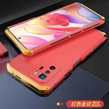 Чехол Element Case Solace Element Box для смартфона Xiaomi Poco X3 GT / Xiaomi Redmi Note 10 Pro 5G (China), противоударный бампер, корпус из поликарбоната, алюминиевые накладки, бампер состоит из трёх частей, скрученных четырьмя винтиками, в комплект входит отвёртка и 2 запасных винтика, резиновые прокладки на внутренней поверхности рамы для защиты корпуса смартфона со встроенными кнопками регулировки громкости и включения / выключения, фабричная упаковка, Киев