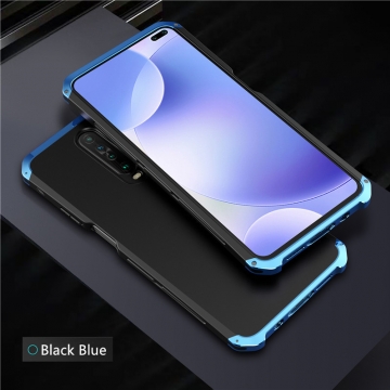 Чехол Element Case Solace (Element Box) для смартфона Xiaomi Redmi K30, противоударный бампер, корпус из поликарбоната, алюминиевые накладки, бампер состоит из трёх частей, скрученных четырьмя винтиками, в комплект входит отвёртка и 2 запасных винтика, резиновые прокладки на внутренней поверхности рамы для защиты корпуса смартфона, встроенные кнопки регулировки громкости, фабричная упаковка, Киев