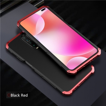 Чехол Element Case Solace (Element Box) для смартфона Xiaomi Redmi K30, противоударный бампер, корпус из поликарбоната, алюминиевые накладки, бампер состоит из трёх частей, скрученных четырьмя винтиками, в комплект входит отвёртка и 2 запасных винтика, резиновые прокладки на внутренней поверхности рамы для защиты корпуса смартфона, встроенные кнопки регулировки громкости, фабричная упаковка, Киев