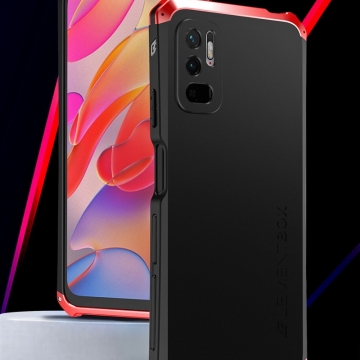 Чехол Element Case Solace (Element Box) для смартфона Xiaomi Redmi Note 10 5G / Xiaomi Poco M3 Pro, противоударный бампер, корпус из поликарбоната, алюминиевые накладки, бампер состоит из трёх частей, скрученных четырьмя винтиками, в комплект входит отвёртка и 2 запасных винтика, резиновые прокладки на внутренней поверхности рамы для защиты корпуса смартфона, встроенные кнопки регулировки громкости, фабричная упаковка, Киев