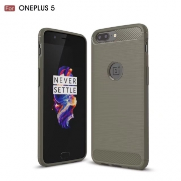 Чехол iPaky для смартфона OnePlus 5, противоударный бампер, силикон, термополиуретан, TPU, чёрный, синий, серый, Киев