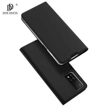 Чехол-книжка Dux Ducis для смартфона Xiaomi Mi10T / Xiaomi Mi10T Pro / Xiaomi Redmi K30S, горизонтальный флип, искусственная кожа, накладка из термополиуретана, встроенные магниты для фиксации чехла в закрытом и открытом состоянии, отделение для платёжных карт / визиток, возможность трансформации чехла в подставку для просмотра видео, чёрный, синий, золотой, розовый, Киев