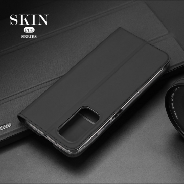Чехол-книжка Dux Ducis для смартфона Xiaomi Mi10T / Xiaomi Mi10T Pro / Xiaomi Redmi K30S, горизонтальный флип, искусственная кожа, накладка из термополиуретана, встроенные магниты для фиксации чехла в закрытом и открытом состоянии, отделение для платёжных карт / визиток, возможность трансформации чехла в подставку для просмотра видео, чёрный, синий, золотой, розовый, Киев