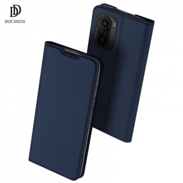 Чехол-книжка Dux Ducis (серия Skin Pro) для смартфона Xiaomi Poco F3 / Xiaomi Redmi K40 / Xiaomi Redmi K40 Pro / Xiaomi Mi 11i, горизонтальный флип, искусственная кожа, накладка из термополиуретана, встроенные магниты для фиксации чехла в закрытом и открытом состоянии, отделение для платёжных карт / визиток, возможность трансформации чехла в подставку для просмотра видео, чёрный, синий, золотой, розовый, Киев