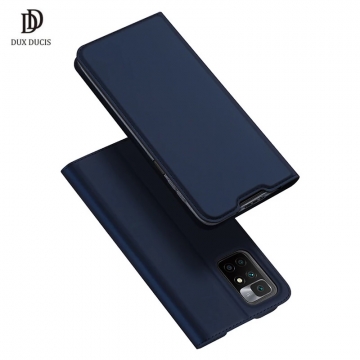 Чехол-книжка Dux Ducis (серия Skin Pro) для смартфона Xiaomi Redmi 10 / Xiaomi Redmi 10 Prime, горизонтальный флип, искусственная кожа, накладка из термополиуретана, встроенные магниты для фиксации чехла в закрытом и открытом состоянии, отделение для платёжных карт / визиток, возможность трансформации чехла в подставку для просмотра видео, чёрный, синий, золотой, розовый, Киев