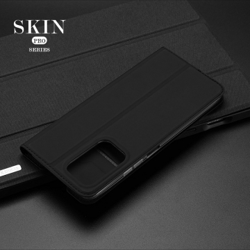 Чехол-книжка Dux Ducis для смартфона Xiaomi Redmi Note 10 Pro / Xiaomi Redmi Note 10 Pro Max, горизонтальный флип, искусственная кожа, накладка из термополиуретана, встроенные магниты для фиксации чехла в закрытом и открытом состоянии, отделение для платёжных карт / визиток, возможность трансформации чехла в подставку для просмотра видео, чёрный, синий, золотой, розовый, Киев