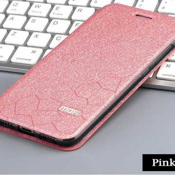 Чехол-книжка MOFI для смартфона Xiaomi Mi9, противоударный чехол, горизонтальный флип, силиконовая накладка, флип из искусственной кожи, металлическая пластина внутри флипа, возможность трансформации чехла в подставку для просмотра видео, чёрный, синий, розовый, красный, Киев