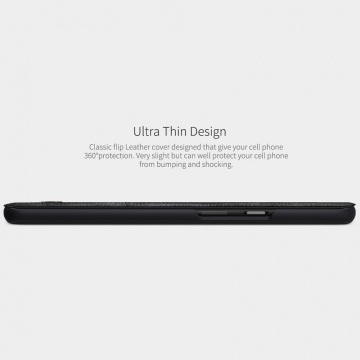 Чехол-книжка Nillkin (серия Qin) для смартфона OnePlus 7 Pro, смарт-чехол, чехол-книжка, противоударный чехол, горизонтальный флип, пластик, искусственная кожа, PU, чёрный, коричневый, красный, Киев