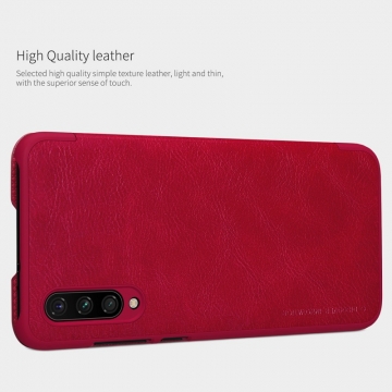 Чехол-книжка Nillkin (серия Qin) для смартфона Xiaomi Mi A3 / Xiaomi Mi CC9e, смарт-чехол, чехол-книжка, противоударный чехол, горизонтальный флип, пластик, искусственная кожа, PU, чёрный, коричневый, красный, Киев