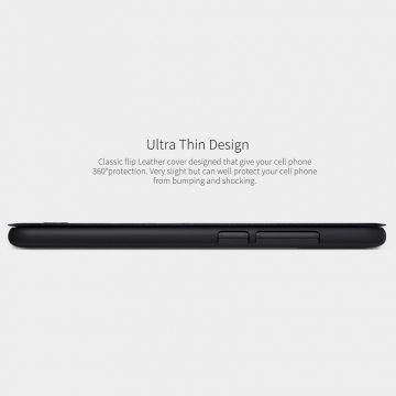 Чехол-книжка Nillkin (серия Qin) для смартфона Xiaomi Mi6X / Xiaomi Mi A2, смарт-чехол, чехол-книжка, горизонтальный флип, пластик, искусственная кожа, PU, чёрный, коричневый, красный, Киев