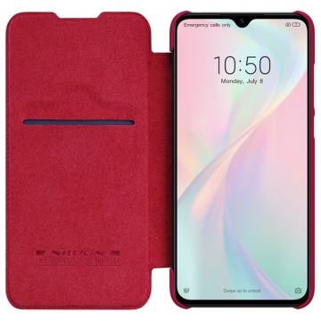 Чехол-книжка Nillkin (серия Qin) для смартфона Xiaomi Mi9 Lite / Xiaomi Mi CC9, смарт-чехол, чехол-книжка, противоударный чехол, горизонтальный флип, пластик, искусственная кожа, PU, чёрный, коричневый, красный, Киев