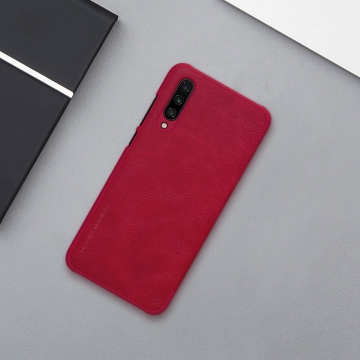Чехол-книжка Nillkin (серия Qin) для смартфона Xiaomi Mi9 Lite / Xiaomi Mi CC9, смарт-чехол, чехол-книжка, противоударный чехол, горизонтальный флип, пластик, искусственная кожа, PU, чёрный, коричневый, красный, Киев