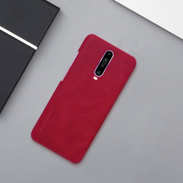 Чехол-книжка Nillkin (серия Qin) для смартфона Xiaomi Redmi K30 / Redmi K30 5G, смарт-чехол, чехол-книжка, противоударный чехол, горизонтальный флип, пластик, искусственная кожа, PU, чёрный, коричневый, красный, Киев