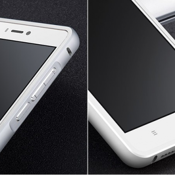 Чехол MSVII с металлической рамкой для смартфона Xiaomi Mi4S (обновлённая версия), бампер, алюминий, поликарбонат, чёрный, серебряный, золотой, Киев