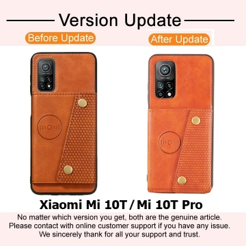 Чехол-накладка (бумажник + крепление к магниту) для Xiaomi Mi10T / Xiaomi Mi10T Pro / Xiaomi Redmi K30S, противоударный бампер, пластик, термополиуретан, искусственная кожа, отделение для четырёх платёжных карт / визиток, возможность трансформации чехла в подставку для просмотра видео, двойное отверстие для крепления ремешка, металлический элемент для крепления к автомобильным магнитным держателям, чёрный, серый, синий, коричневый, красный, Киев