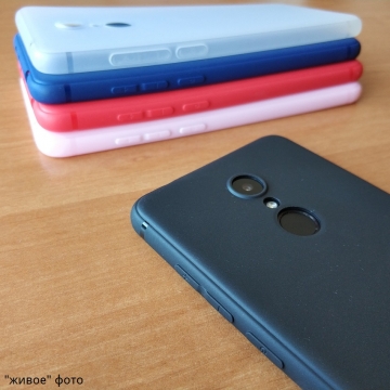 Чехол-накладка для смартфона Xiaomi Redmi 5, противоударный бампер, термополиуретан TPU, эластичность, устойчивость к растяжению, устойчивость к царапинам, накладки на кнопки регулировки громкости и включения / выключения, двойное отверстие для крепления ремешка, чёрный, синий, красный, розовый, белый (полупрозрачный), Киев