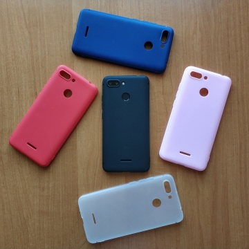 Чехол-накладка для смартфона Xiaomi Redmi 6, противоударный бампер, термополиуретан TPU, эластичность, устойчивость к растяжению, устойчивость к царапинам, накладки на кнопки регулировки громкости и включения / выключения, двойное отверстие для крепления ремешка, чёрный, синий, красный, розовый, белый (полупрозрачный), Киев