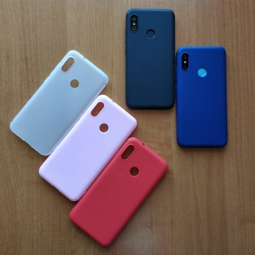 Чехол-накладка для смартфона Xiaomi Redmi 6 Pro / Xiaomi Mi A2 Lite, противоударный бампер, термополиуретан TPU, эластичность, устойчивость к растяжению, устойчивость к царапинам, накладки на кнопки регулировки громкости и включения / выключения, двойное отверстие для крепления ремешка, чёрный, синий, красный, розовый, белый (полупрозрачный), Киев