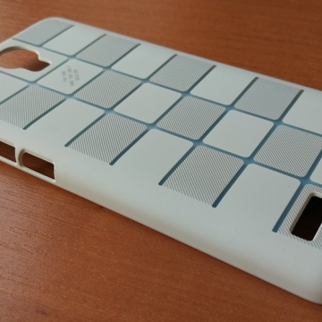 Чехол-накладка для смартфона Xiaomi RedMi Note, противоударный бампер, рифлёный прорезиненный пластик, дизайн в клетку, заглушка разъёма для подключения наушников с голубым кристаллом, белый, золотой, Киев