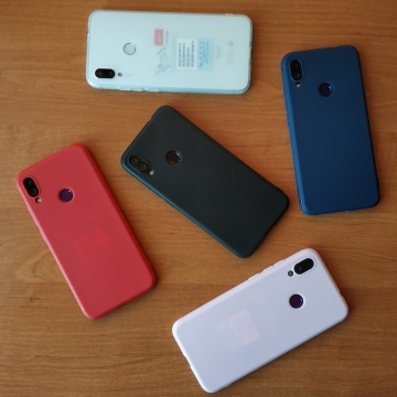 Чехол-накладка для смартфона Xiaomi Redmi Note 7 / Redmi Note 7 Pro, противоударный бампер, термополиуретан TPU, эластичность, устойчивость к растяжению, устойчивость к царапинам, накладки на кнопки регулировки громкости и включения / выключения, двойное отверстие для крепления ремешка, чёрный, синий, красный, розовый, белый (полупрозрачный), Киев