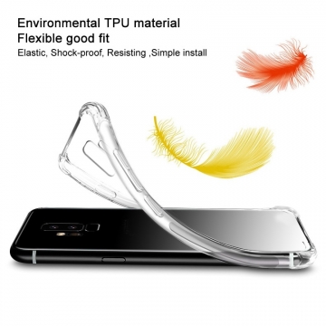 Чехол-накладка iMak (Airbag Version) + плёнка для смартфона Xiaomi RedMi Note 6 Pro, противоударный бампер, силиконовый чехол, прозрачный термополиуретан, чёрный гладкий термополиуретан, чёрный шероховатый термополиуретан, TPU, логотип «iMak», накладки на кнопки регулировки громкости и включения / выключения, дополнительная защита углов смартфона «воздушными подушками», защитная плёнка повышенной прочности, Киев