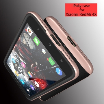 Чехол-накладка iPaky для смартфона Xiaomi RedMi 4X, противоударный бампер, термополиуретан, резина, пластик, чёрный, тёмно-серый, серебряный, золотой, розовое золото, Киев