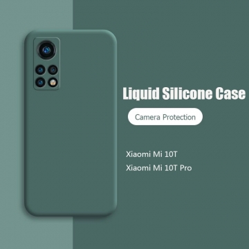 Чехол-накладка Liquid Silicone для смартфона Xiaomi Mi10T / Xiaomi Mi10T Pro / Xiaomi Redmi K30S, противоударный бампер, термополиуретан с мягкой подкладкой, эластичность в сочетании с устойчивостью к растяжению, устойчивость к царапинам, накладки на кнопки регулировки громкости и включения / выключения, двойное отверстие для крепления ремешка, чёрный, синий, серый, сиреневый, красный, зелёный, жёлтый, персиковый, розовый, Киев