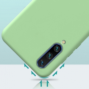 Чехол-накладка Liquid Silicone для смартфона Xiaomi Mi9 Lite / Xiaomi Mi CC9, противоударный бампер, термополиуретан с мягкой подкладкой, эластичность в сочетании с устойчивостью к растяжению, устойчивость к царапинам, накладки на кнопки регулировки громкости и включения / выключения, двойное отверстие для крепления ремешка, чёрный, синий, серый, сиреневый, красный, зелёный, жёлтый, персиковый, Киев