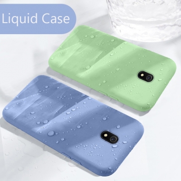 Чехол-накладка Liquid Silicone для смартфона Xiaomi Redmi 8A, противоударный бампер, термополиуретан с мягкой подкладкой, эластичность в сочетании с устойчивостью к растяжению, устойчивость к царапинам, накладки на кнопки регулировки громкости и включения / выключения, двойное отверстие для крепления ремешка, чёрный, серый, сиреневый, красный, зелёный, персиковый, Киев