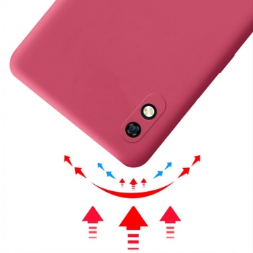 Чехол-накладка Liquid Silicone для смартфона Xiaomi Redmi 9A, противоударный бампер, термополиуретан с мягкой подкладкой, эластичность в сочетании с устойчивостью к растяжению, устойчивость к царапинам, накладки на кнопки регулировки громкости и включения / выключения, двойное отверстие для крепления ремешка, чёрный, синий, серый, сиреневый, красный, зелёный, жёлтый, персиковый, Киев