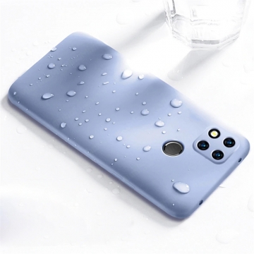 Чехол-накладка Liquid Silicone для смартфона Xiaomi Redmi 9C, противоударный бампер, термополиуретан с мягкой подкладкой, эластичность в сочетании с устойчивостью к растяжению, устойчивость к царапинам, накладки на кнопки регулировки громкости и включения / выключения, двойное отверстие для крепления ремешка, чёрный, синий, серый, сиреневый, красный, зелёный, жёлтый, персиковый, Киев