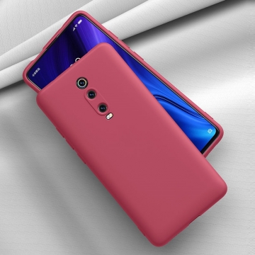 Чехол-накладка Liquid Silicone для смартфона Xiaomi Redmi K20 / Xiaomi Redmi K20 Pro / Xiaomi Mi9T / Xiaomi Mi9T Pro, противоударный бампер, термополиуретан с мягкой подкладкой, эластичность в сочетании с устойчивостью к растяжению, устойчивость к царапинам, накладки на кнопки регулировки громкости и включения / выключения, двойное отверстие для крепления ремешка, чёрный, синий, серый, сиреневый, красный, зелёный, жёлтый, персиковый, Киев