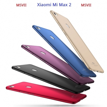 Чехол-накладка MSVII для смартфона Xiaomi Mi Max 2, противоударный тонкий бампер, шероховатый пластик, гладкий пластик, чёрный, синий, красный, золотой, фиолетовый, Киев