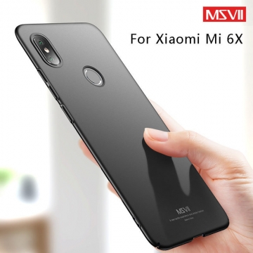 Чехол-накладка MSVII для смартфона Xiaomi Mi6X / Xiaomi Mi A2, противоударный бампер, матовый пластик, гладкий пластик, чёрный, синий, красный, фиолетовый, Киев