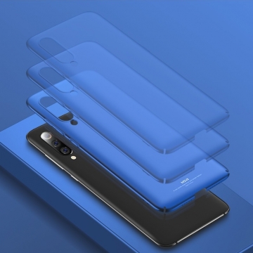 Чехол-накладка MSVII для смартфона Xiaomi Mi9, противоударный тонкий бампер, шероховатый пластик, гладкий пластик, чёрный, синий, Киев