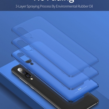 Чехол-накладка MSVII для смартфона Xiaomi Mi9 SE, противоударный тонкий бампер, шероховатый пластик, гладкий пластик, чёрный, синий, Киев