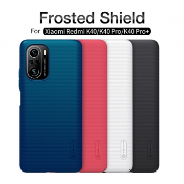 Чехол-накладка Nillkin Super Frosted Shield для смартфона Xiaomi Poco F3 / Xiaomi Redmi K40 / Xiaomi Redmi K40 Pro / Xiaomi Mi 11i, противоударный бампер, рифлёный пластик, накладки на кнопки регулировки громкости, чёрный, белый, золотой, красный, сапфирово-синий (Sapphire Blue), сине-зелёный (Peacock Blue), подставка для просмотра видео, Киев