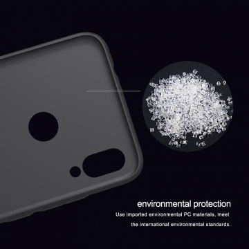Чехол-накладка Nillkin Frosted Shield для смартфона Xiaomi Redmi Note 7 / Redmi Note 7 Pro, противоударный бампер, рифлёный пластик, чёрный, белый, золотой, красный, подставка для просмотра видео, Киев