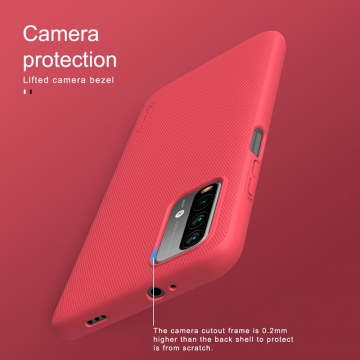 Чехол-накладка Nillkin Super Frosted Shield для смартфона Xiaomi Redmi Note 9 4G (China) / Xiaomi Redmi 9T / Xiaomi Redmi 9 Power, противоударный бампер, рифлёный пластик, накладки на кнопки регулировки громкости, чёрный, белый, золотой, красный, сапфирово-синий (Sapphire Blue), сине-зелёный (Peacock Blue), подставка для просмотра видео, Киев